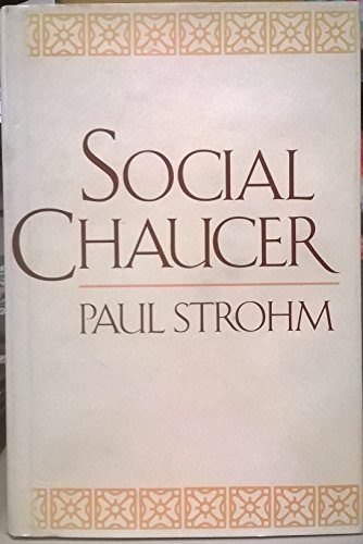 Stock image for Social Chaucer for sale by Better World Books
