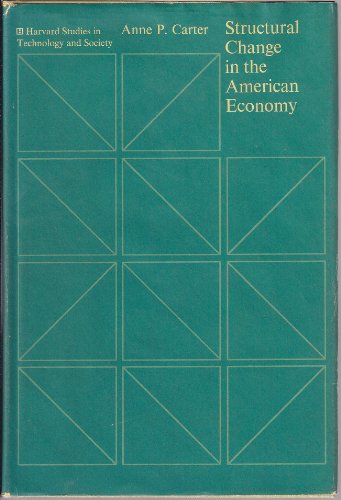 Beispielbild fr Structural Change in the American Economy zum Verkauf von Better World Books