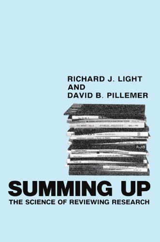 Summing Up: The Science of Reviewing Research (9780674854314) by Light, Richard J.