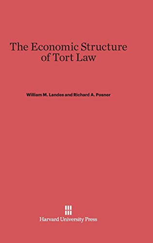 Stock image for The Economic Structure of Tort Law for sale by Revaluation Books