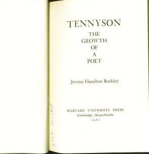 9780674874084: Tennyson: The Growth of a Poet