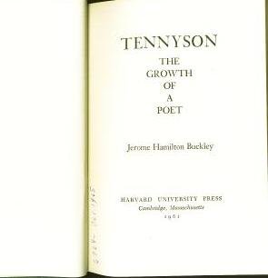 Stock image for Tennyson: The Growth of a Poet for sale by Your Online Bookstore