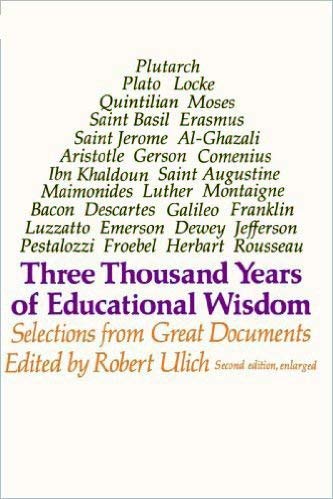 Imagen de archivo de Three Thousand Years of Educational Wisdom: Selections from Great Documents a la venta por HPB-Ruby