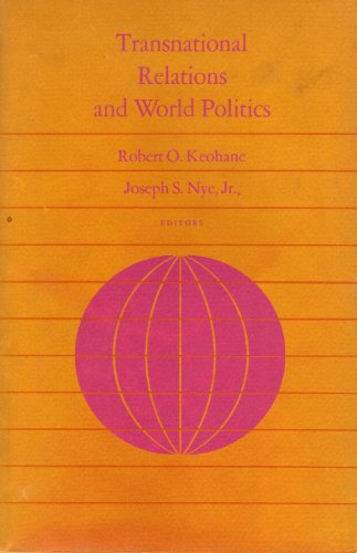 Imagen de archivo de Transnational Relations and World Politics a la venta por Better World Books