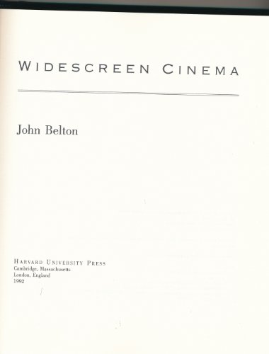 Stock image for Widescreen Cinema (Harvard Film Studies) for sale by BooksRun