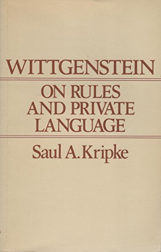 Wittgenstein on Rules and Private Language: An Elementary Exposition (9780674954014) by Kripke, Saul A.