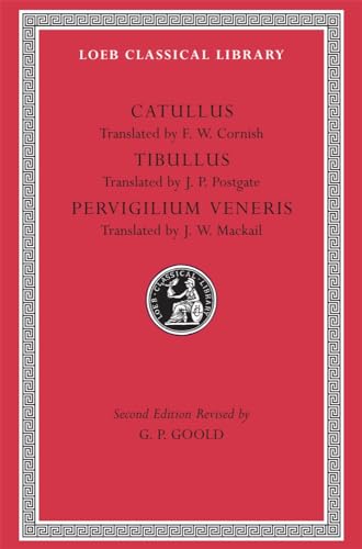 Beispielbild fr The poems of Gaius Valerius Catullus; Tibullus; Pervigilium Veneris zum Verkauf von Wonder Book