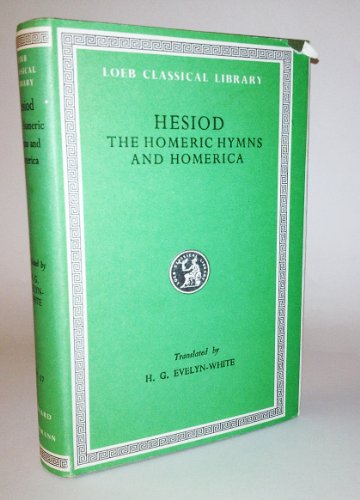 Imagen de archivo de The Homeric Hymns and Homerica. With an English translation by H.G. Evelyn-White. With appendix by D.L. Page. a la venta por Scrinium Classical Antiquity