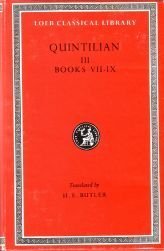 Stock image for Title Institutio Oratoria of Quintilian/Books VII-IX for sale by Irish Booksellers