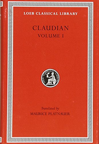 Stock image for Claudian: Volume I (Loeb Classical Library 135) for sale by Albion Books