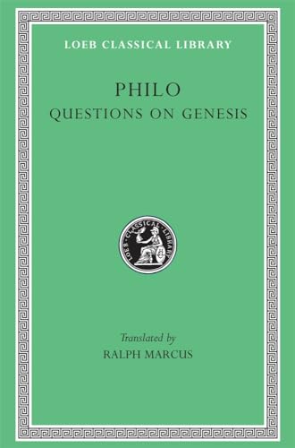 9780674994188: Philo: Questions and Answers on Genesis, Supplement I