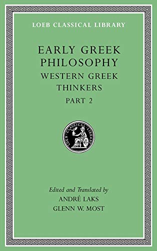 9780674997066: Early Greek Philosophy: Western Greek Thinkers