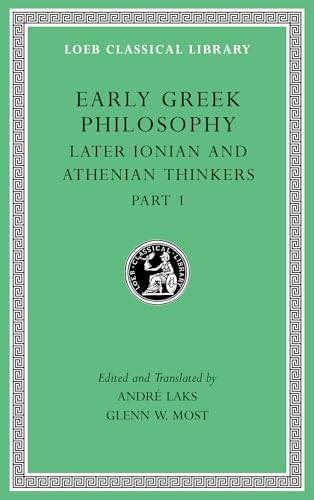 Imagen de archivo de Early Greek Philosophy, Volume VI Later Ionian and Athenian Thinkers, Part 1 L529 a la venta por Revaluation Books