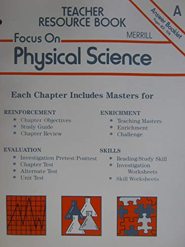 9780675031981: Merrill Focus on Physical Science Teacher Resource Book A: Answer Booklet