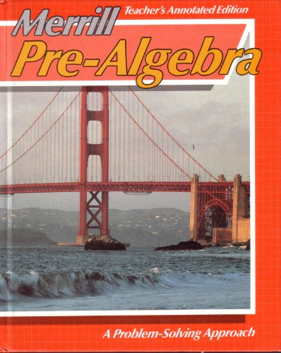 Imagen de archivo de Merrill pre-algebra a la venta por ThriftBooks-Dallas