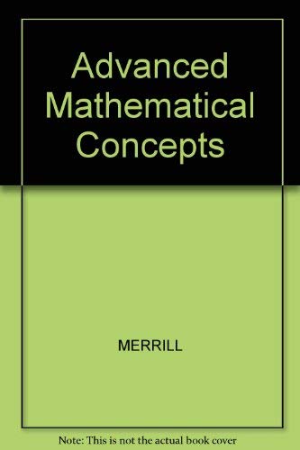 Beispielbild fr M Adv Math Concepts Se 86 zum Verkauf von ThriftBooks-Atlanta