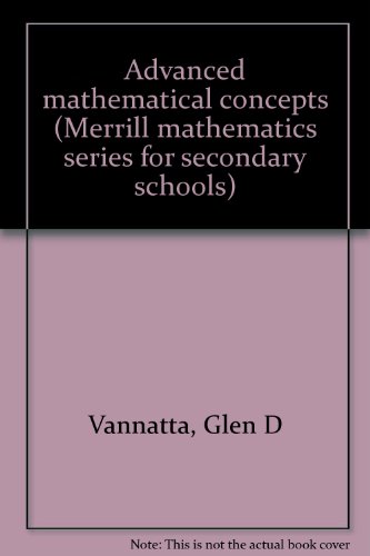 Stock image for Advanced mathematical concepts (Merrill mathematics series for secondary schools) for sale by HPB-Red