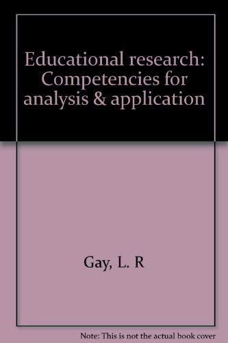 9780675080217: Title: Educational research Competencies for analysis n a
