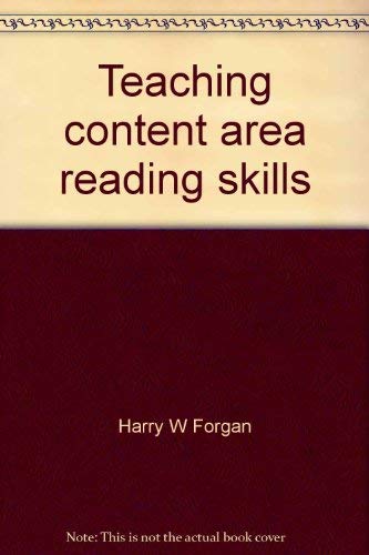 9780675080378: Teaching content area reading skills: A modular preservice and inservice program (The Charles E. Merrill comprehensive reading program)