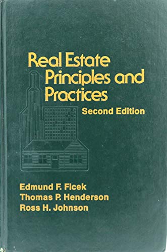 Imagen de archivo de Real estate principles and practices a la venta por Irish Booksellers