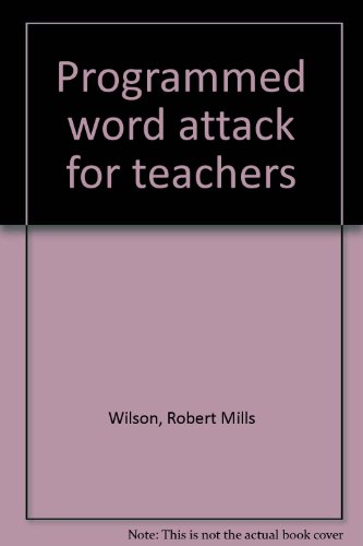 Imagen de archivo de Programmed word attack for teachers a la venta por Solr Books