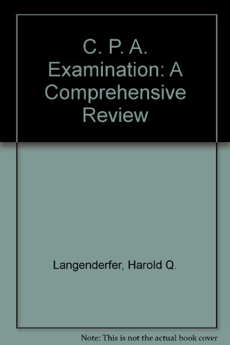 Stock image for C. P. A. Examination: A Comprehensive Review for sale by SecondSale