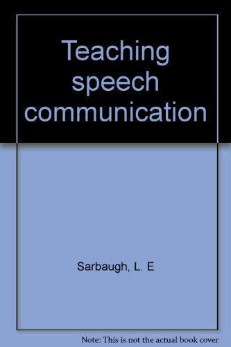 Beispielbild fr Teaching Speech Communication zum Verkauf von Better World Books