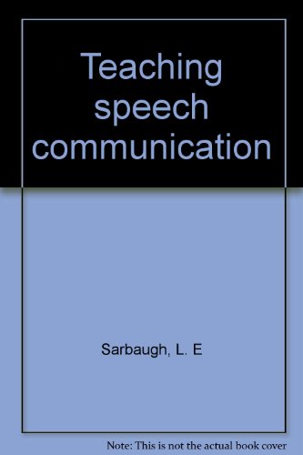 Stock image for Teaching Speech Communication for sale by Better World Books