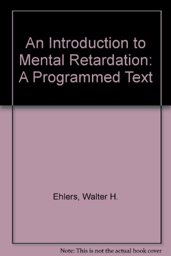 9780675085267: An Introduction to Mental Retardation: A Programmed Text