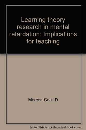 Stock image for Learning Theory Research in Mental Retardation: Implications for Teaching for sale by ThriftBooks-Dallas