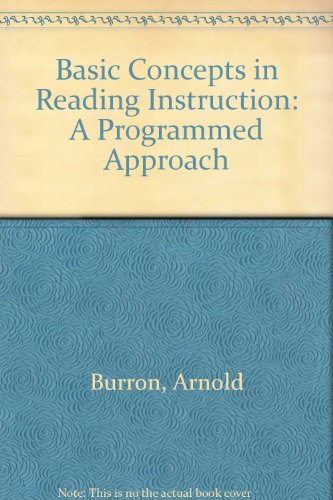 Beispielbild fr Basic Concepts in Reading Instruction zum Verkauf von Better World Books