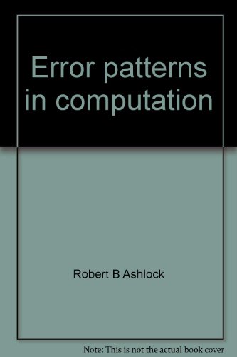 Stock image for Error patterns in computation: A semi-programmed approach for sale by Wonder Book
