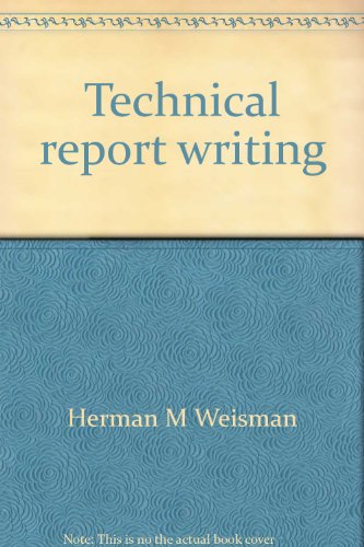 Stock image for Technical Report Writing for sale by ABOXABOOKS