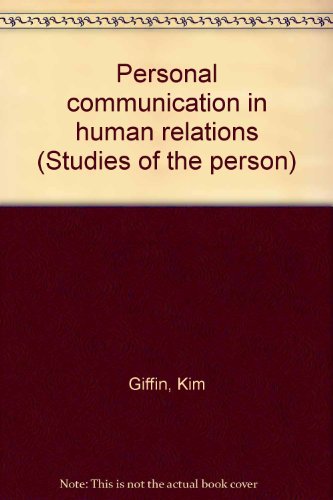 Stock image for Personal Communication in Human Relations for sale by UHR Books