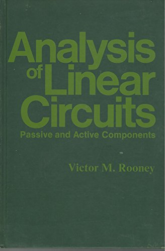 9780675088862: Title: Analysis of linear circuits Passive and active com