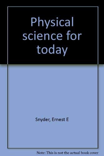 9780675089647: Physical science for today