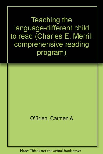 Stock image for Teaching The Language-Different Child To Read (1973 Copyright) for sale by ~Bookworksonline~