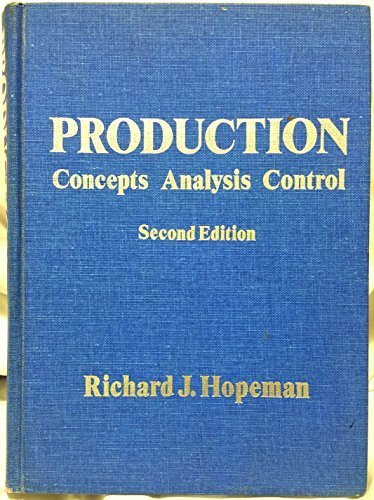 Imagen de archivo de Production: concepts, analysis, control a la venta por ThriftBooks-Atlanta
