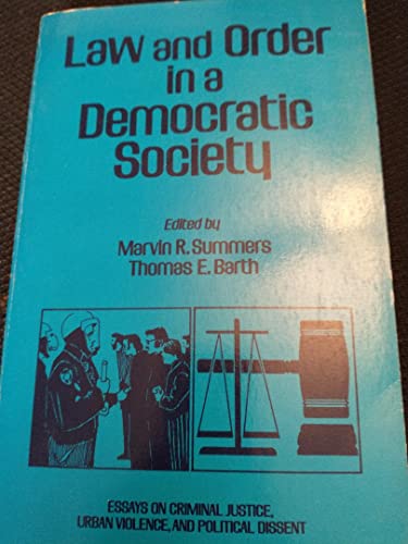Imagen de archivo de Law and Order in a Democratic Society a la venta por BookDepart