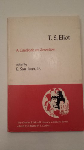 Beispielbild fr A casebook on Gerontion (The Merrill literary casebook series) zum Verkauf von Books From California