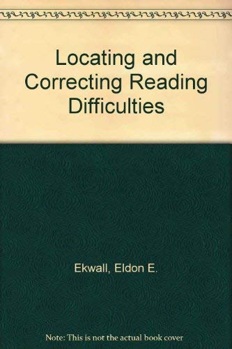 Stock image for Locating and Correcting Reading Difficulties for sale by Top Notch Books