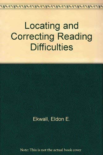 9780675093712: Locating and Correcting Reading Difficulties