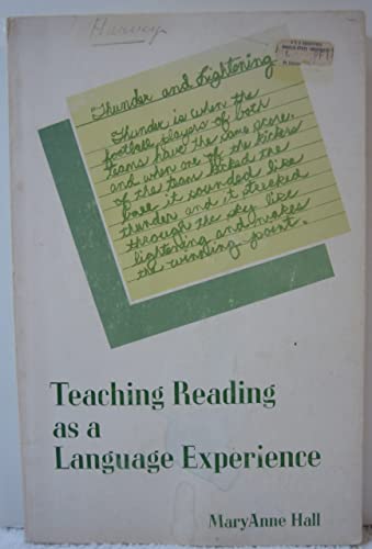 Stock image for Teaching reading as a language experience for sale by Wonder Book