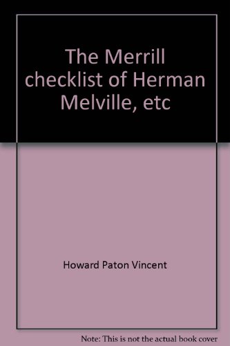 Merrill Checklist of Herman Melville.