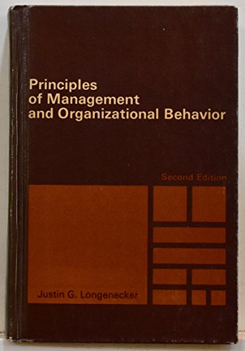 Stock image for Principles of Management and Organizational Behavior for sale by ThriftBooks-Dallas