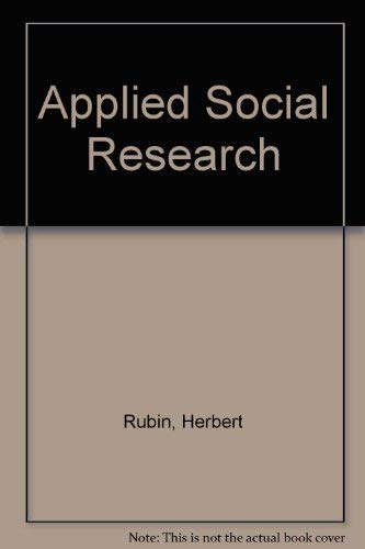 Stock image for Applied Social Research for sale by HPB-Red