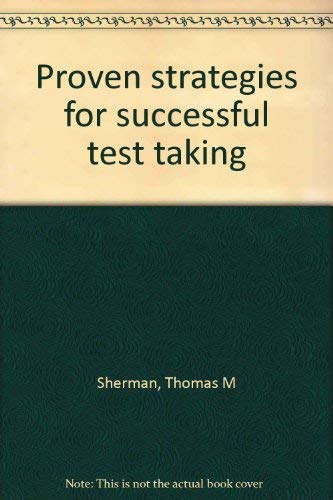 Imagen de archivo de Proven strategies for successful test taking a la venta por RiLaoghaire