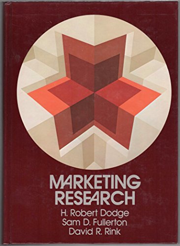 Stock image for Marketing Research for sale by Hawking Books