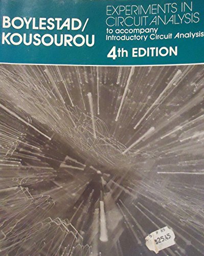 Imagen de archivo de Experiments in Circuit Analysis to accompany Introductory Circuit Analysis a la venta por ThriftBooks-Atlanta