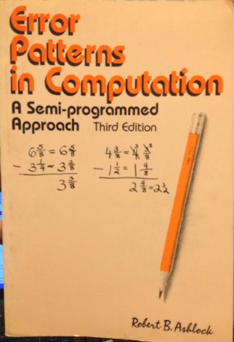 9780675098809: Error patterns in computation: A semi-programmed approach